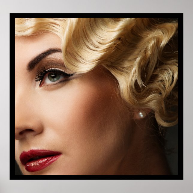 Gente hermosa serie de arte retro fotográfico (Frente)