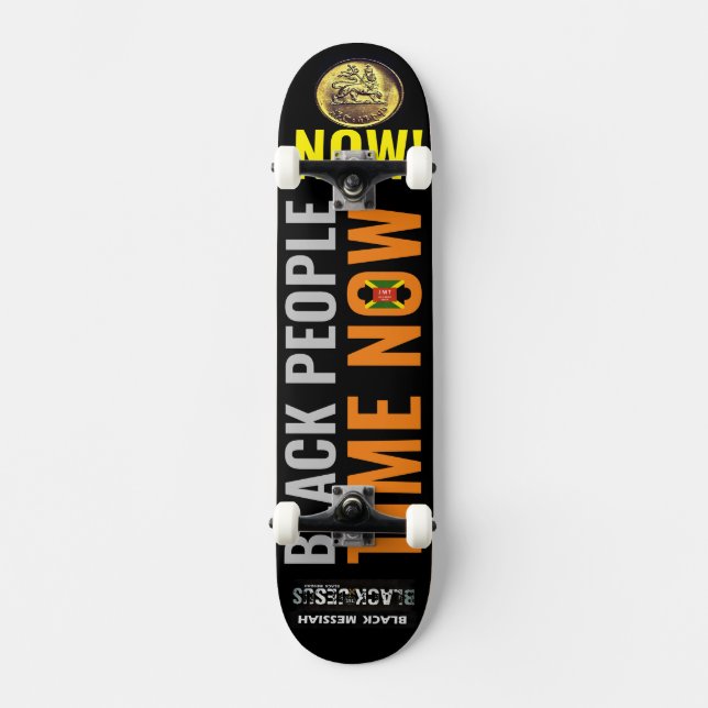 GENTE NEGRA TIEMPO AHORA JMT Skateboard (Anverso)