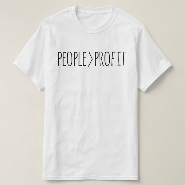 Gente por camiseta con fines de lucro (Diseño del anverso)