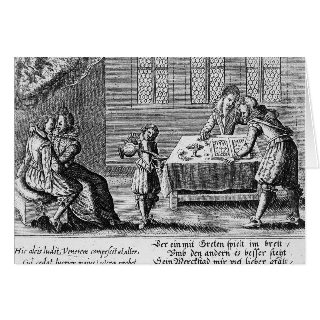 Gente que juega a backgammon (Anverso (Horizontal))