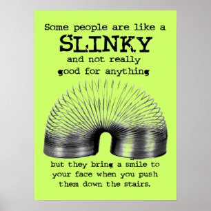 Gente Slinky Póster Divertido Impreso Humor