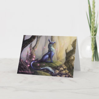 "Gentle Morning" por Kaiya Wells - tarjeta en blan