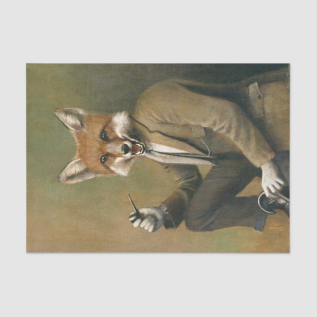 Gentleman Fox Tissue, papel (Anverso)