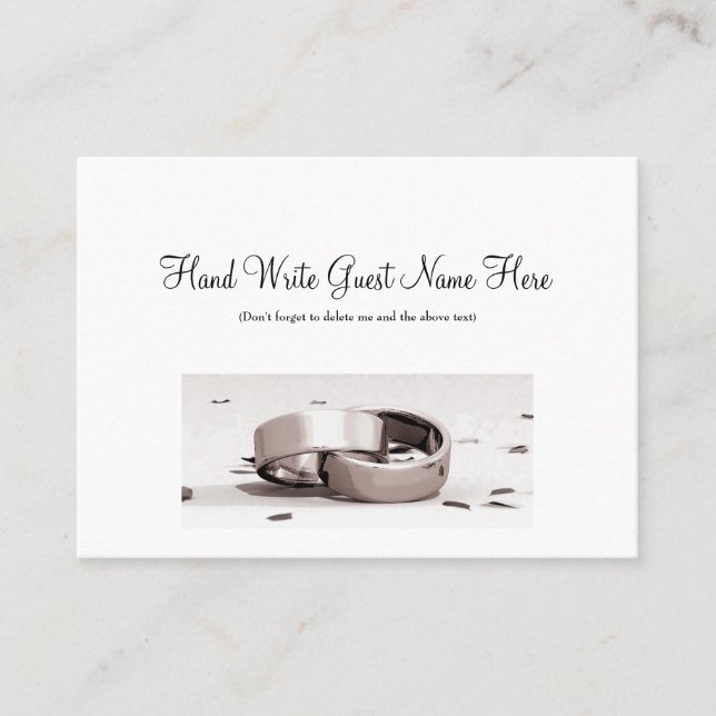 Gents Entwin Rings BLK - Tarjetas Place (Anverso)