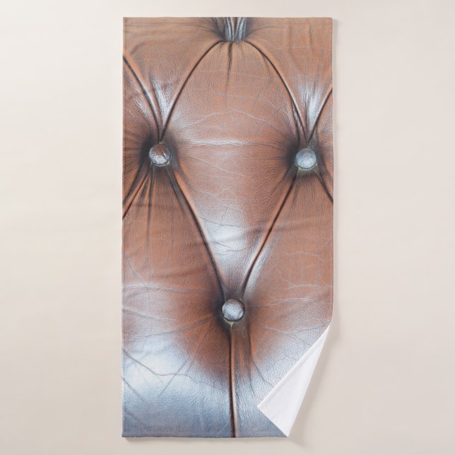 Genuine leather upholstery background,  luxury dec (Toalla de baño)