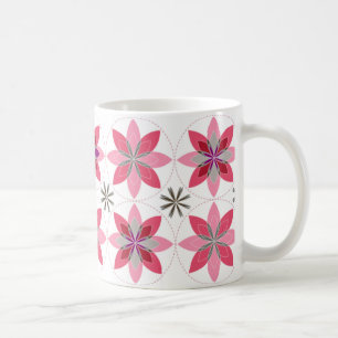 Geo-floración-sorbete de la taza de café