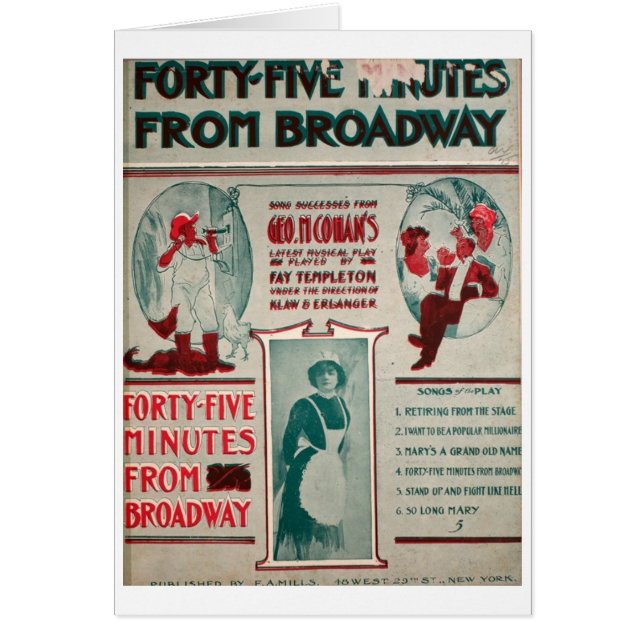 Geo. M. Cohan 45 minutos de Broadway (Frente)