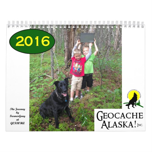 ¡GeocacheAlaska! Calendario 2016 (Tapa)