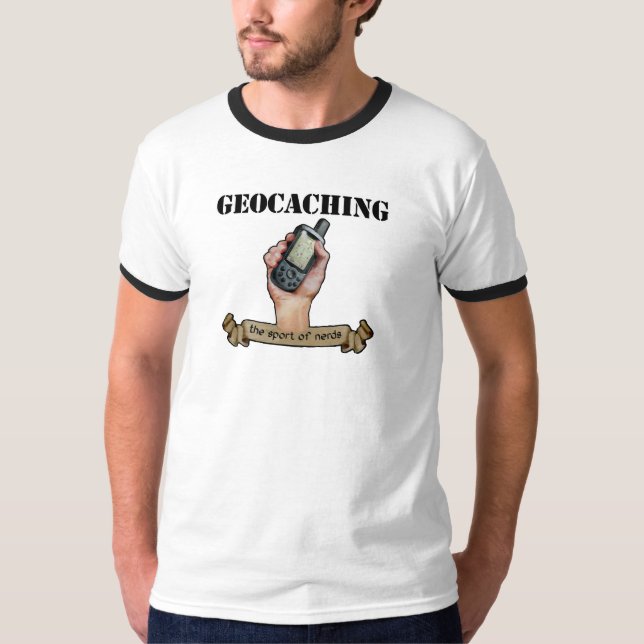 Geocaching -- ¡el deporte de empollones! camiseta (Anverso)