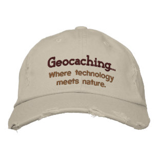 Geocaching Tech+Nature Embroid Gorra