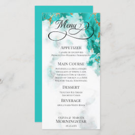 Geode acuarela turquesa