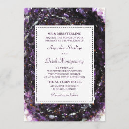 Geode Ametist| Invitación a matrimonio violento