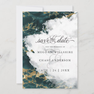 Geode de color de agua de zafiro verde azulado Bar