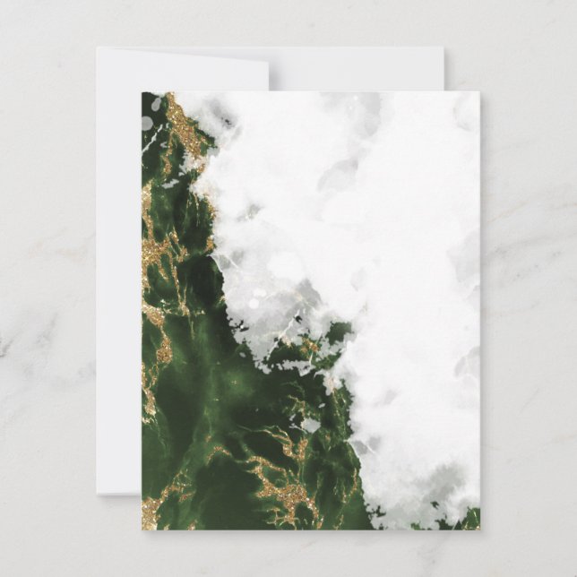 Geode de color de agua verde esmeralda (Anverso)