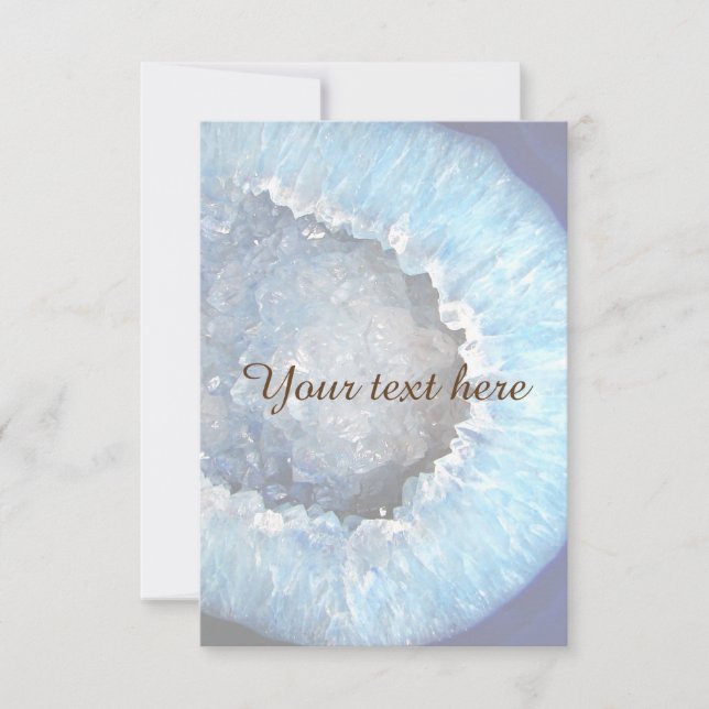 Geode de cristal azul de caída (Anverso)