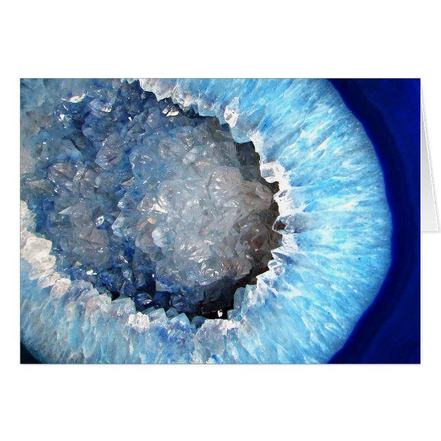Geode de cristal azul de caída (Anverso (Horizontal))