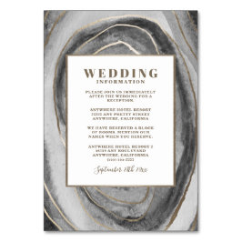 Geode Gemstone Agate Boda Insertar tarjetas