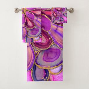 Geodes crystal mandala - Purple and Violet