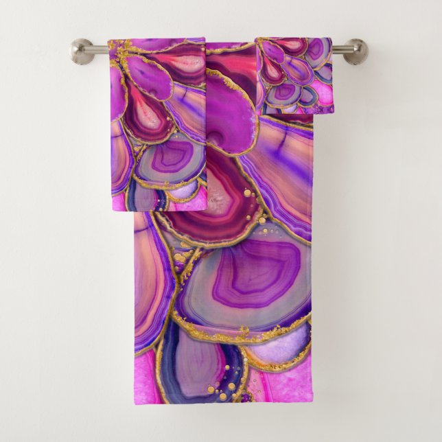 Geodes crystal mandala - Purple and Violet (In situ)