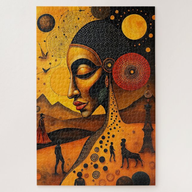 GeoFusion – Modern Shapes Puzzle (Vertical)