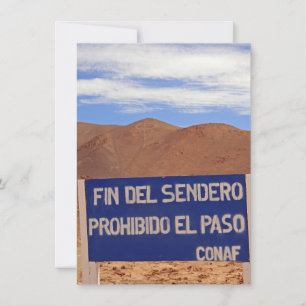 Geoglifos de Atacama, tarjeta de Chile