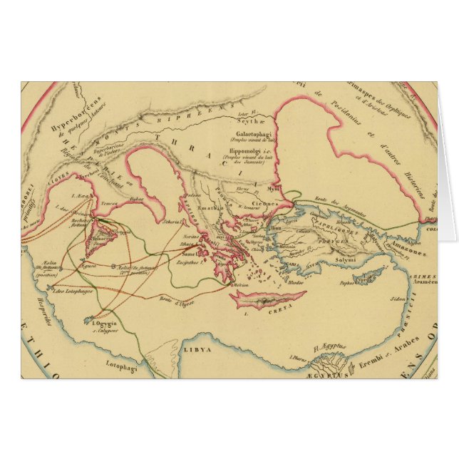 Geographie des Grecs Primitive (Anverso (Horizontal))