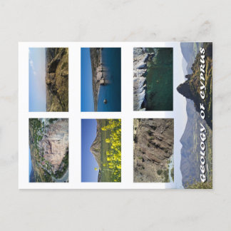 Geología de la postal de chipre