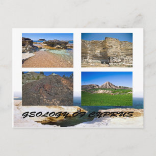 geología de la postal de chipre