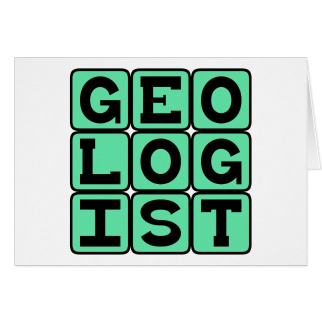 Geólogo, estudio de la Tierra (Anverso (Horizontal))