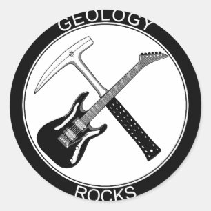 Geology Rocks Pegatina redondo clásico (S)