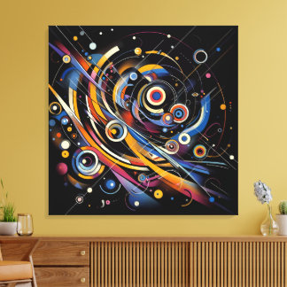 Geometría de órbita cósmica - Arte abstracto de cí