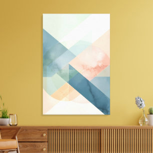 Geometría de Serene - Arte de pared abstracto de P