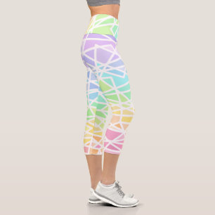 Geometría del arcoiris Capri Leggings
