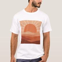 Geometría del Desierto – Camiseta Minimalista de S