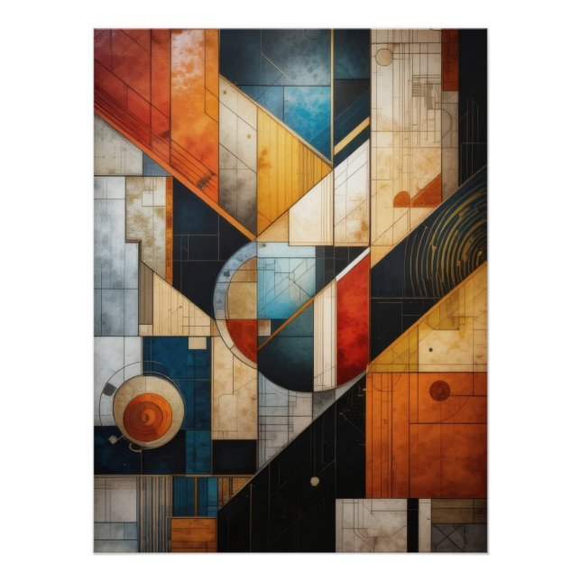Geometría del Poster abstracto (Anverso)