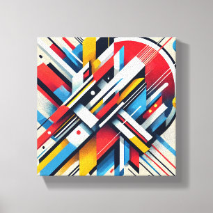 "Geometría dinámica" Resumen de arte en pared