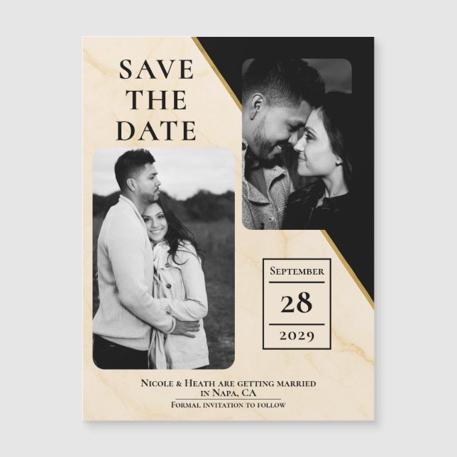 Geometría Dorada Lujo Marmol Blanco y Dorado Save  (Anverso)