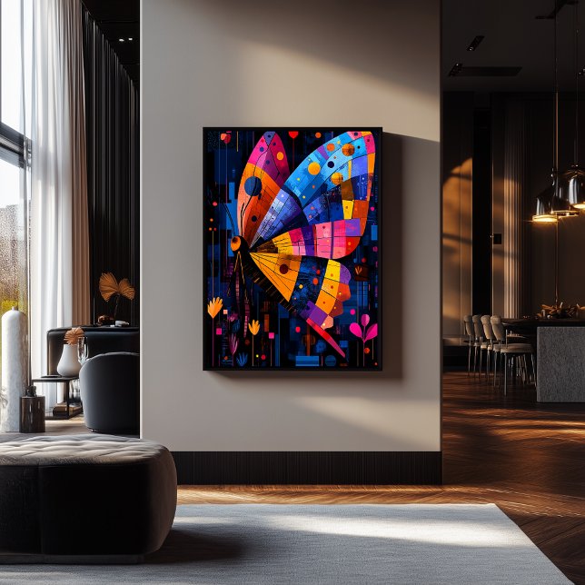 Geometría expresionista mariposa - Arte vibrante (Subido por el creador)