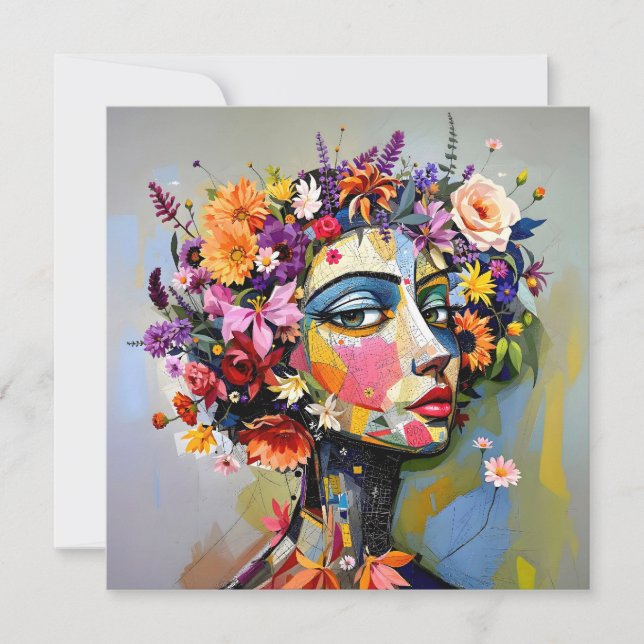 "Geometría Floral" - Retrato Botánico (Anverso)