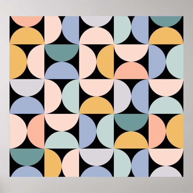 Geometría mínima: Poster de arte escandinavo (Frente)