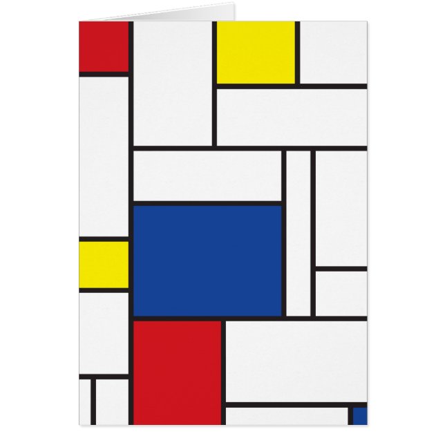 Geometría Minimalista mondrina De Stijl Arte Moder (Frente)