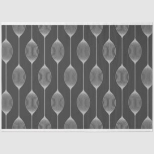 Geometría monocroma - Papel de tejidos abstracto