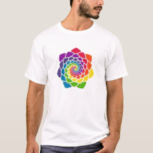 Geometría sagrada - camiseta del cono del pino de