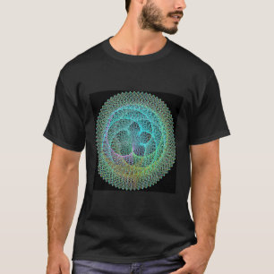 Geometría sagrada - camiseta del NEÓN del tráns