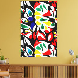 Geometría vibrante de caída de agua, arte abstract