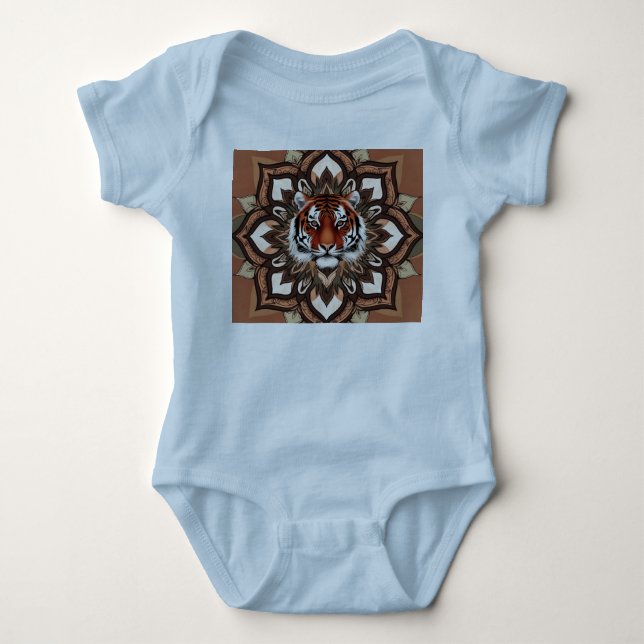 Geometric Animal Baby Bodysuit Jersey (Anverso)