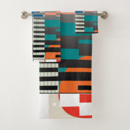 Geometric Color‑Blocked Motif Modern