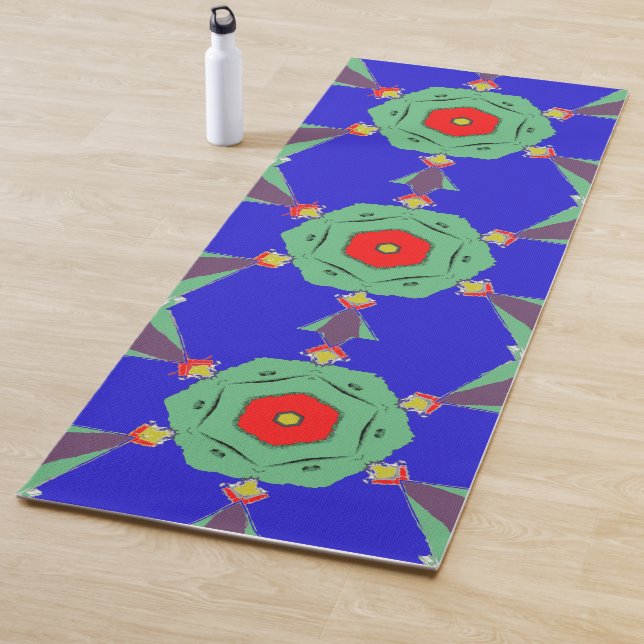 🌀 Geometric Mandala Yoga Mat (In situ)