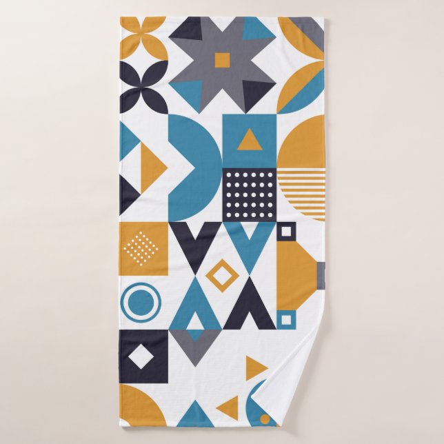Geometric minimalistic pattern. Abstract designpat (Toalla de baño)