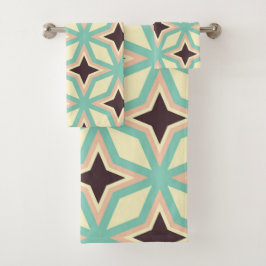 Geometric pattern with alternating dark star shape